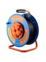 Удлинитель силовой на катушке GLANZEN 4 гн. КГ 3х1,5 арт.ЕВ-50-009