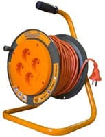 Удлинитель силовой на катушке GLANZEN 4 гн. ПВС 2х1 арт.ЕВ-30-004