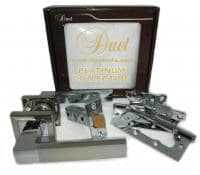 Комплект дверной фурнитуры DUET PLATINUM COLLECTION S-0742 CP/SN хром/мат.хром