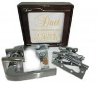 Комплект дверной фурнитуры DUET PLATINUM COLLECTION S-0747 CP/SN хром/мат.хром