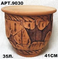 Горшок керамический 35л рванина 9030