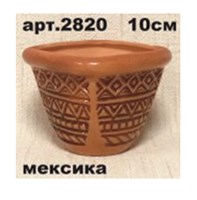 Горшок керамический 0,8л Мексика квадрат глазуров.2820