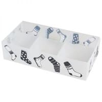 Коробка РЫЖИЙ КОТ для белья PSB-02/6-P (6 ячеек с принтом) 30*15*7см пластик 312551