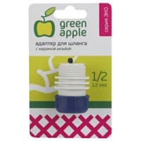 Адаптер GREEN APPLE ECO для шланга с наружной резьбой 12мм (1/2) пластик GAEA20-11