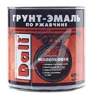 Грунт-эмаль DALI молотковая по ржавчине черный 0,75л