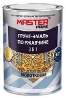 Грунт-эмаль FARBITEX Профи по ржавчине 3в1 молотковая зеленый 2л