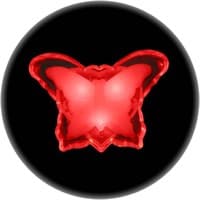 Ночник ULTRA LIGHT CZ-4B Бабочка 0,3Вт 220В LED, красный