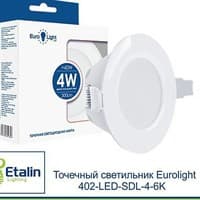 Светильник встраиваемый светодиодный Eurolight 402-LED-SDL-4-6K