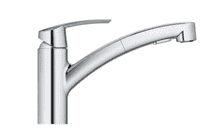 Смеситель GROHE для мойки Start однорычажный с вытяжным изливом хром 30307001
