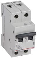 Автоматический выключатель LEGRAND RX3 4,5KA 40А 2П тип С 419701