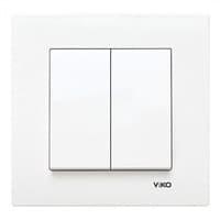 Выключатель VIKO KARRE 2-х клавишный 90960002 арт.362-36030