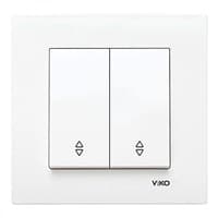 Выключатель VIKO KARRE 2-х клавишный 90960017 арт.362-36080