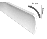 Плинтус ПЛИНТЭКС потолочный 2м N (N70/70) (80шт)