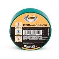 Изолента AVIORA зеленая 15мм*20м арт.305-001/305-062