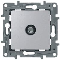 Розетка LEGRAND Etika TV простая 2дБ (алюминий) 672451
