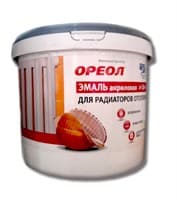 Эмаль ОРЕОЛ для радиаторов Акрил белая матовая 2,5кг