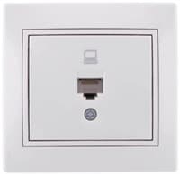 Розетка MIRA компьютерная белый 701-0202-139