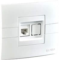 Розетка MONO комп CAT6. Механизм белая