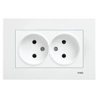 Розетка VIKO KARRE двойная 90960055 арт.362-36140