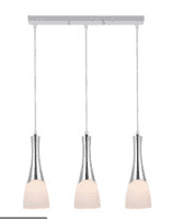 Светильник подвесной ESCADA 10167/3S E27*60W Chrome/White