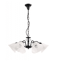 Светильник подвесной ESCADA 643/6S E27*60W Black/White