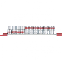 Набор MATRIX торцевых головок, 1/4", 6-ти гр., CrV, 10шт., 4-13мм.13559