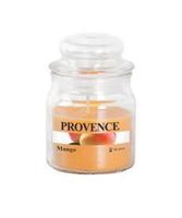Свеча PROVENCE в стеклянной баночке с крышкой манго 565028