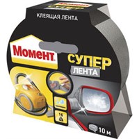 Супер Лента МОМЕНТ клеящая для герметизации, защиты, фиксации, 10м, Серебряный 1760304