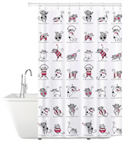 Штора для ванной TATKRAFT Funny Cats 180*180см 14022
