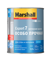 Краска водоэмульсионная MARSHALL EXPORT-7 мат.латексная BW 0,9л