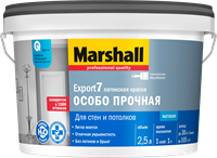 Краска водоэмульсионная MARSHALL EXPORT-7 мат латексная база С 2,5л 5252559