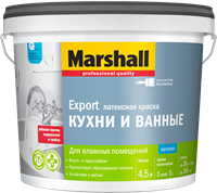 Краска водоэмульсионная MARSHALL д/кух.и ван.латексная 4,5л 5248868