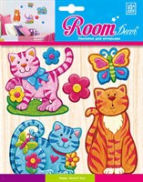 Элемент декоративный ROOM DECOR Кошечки эффект дерево-мини PSA 8709
