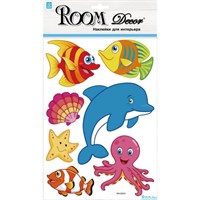 Элемент декоративный ROOM DECOR Рыбки голограмма RKA 2952