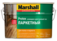 Лак паркетный MARSHALL Protex матовый 9л 5255236