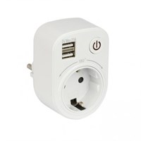 Блок EKF розеточный Proxima SB-01 (розетка 2Р+Е 16А, 2 USB разъема 5V 2.1A)