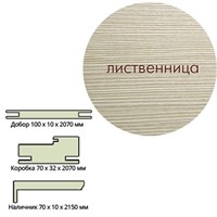 Планка доборная ЛЕСКОМ телескопический 150*10*2070 лиственница