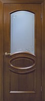 Полотно ОМИС дверное Лаура КР 800*2000*40 дуб тонированный под орех