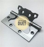 Петля универсальная накладная Бабочка мат. хром DUET F-100*75*2,5CRM