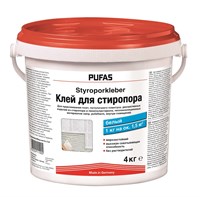 Клей PUFAS для плит из стиропора морозостойкий белый 1x4кг