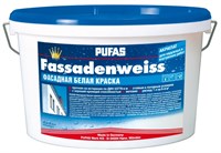 Краска PUFAS Фасадная белая Акрилат 1x5 л