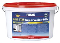Краска PUFAS GOLD STAR супербелая морозостойкая 1х10л