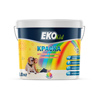 Краска РАДУГА ЕКО Kid акриловая моющаяся база С 1кг