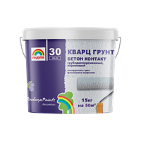Кварц грунт Бетон Контакт Радуга-30 акриловый 7кг