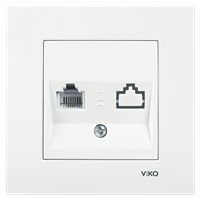 Розетка VIKO KARRE телефонная 90960013 арт.362-36200
