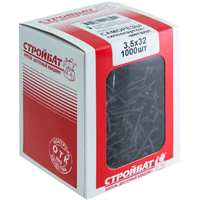 Саморезы СТРОЙБАТ гипсокартон-металл 3,5х32 (1000шт) 22352/2540023