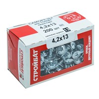 Саморезы СТРОЙБАТ для тонк.пластин оц. 4,2х13 (200шт) 7505/2640201