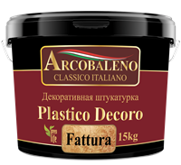 Штукатурка декоративная Arcobaleno Plastico Decoro 7кг