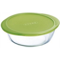 Чашка PYREX с пластиковой крышкой круглая 1л/20см 207P000/5045/5