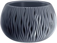Горшок цветочный BOWL SANDY камень серый DSK370-405U
